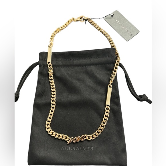 ALLSAINTS “Love” Cuban Chain - Picture 2 of 6